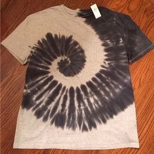 NWT Gap Boys Easy T Tie Dye Black Gray Swirl Organic Cotton T Shirt XXL 18 20